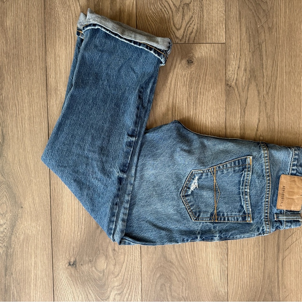 Aeropostale Medium Wash Straight Jeans